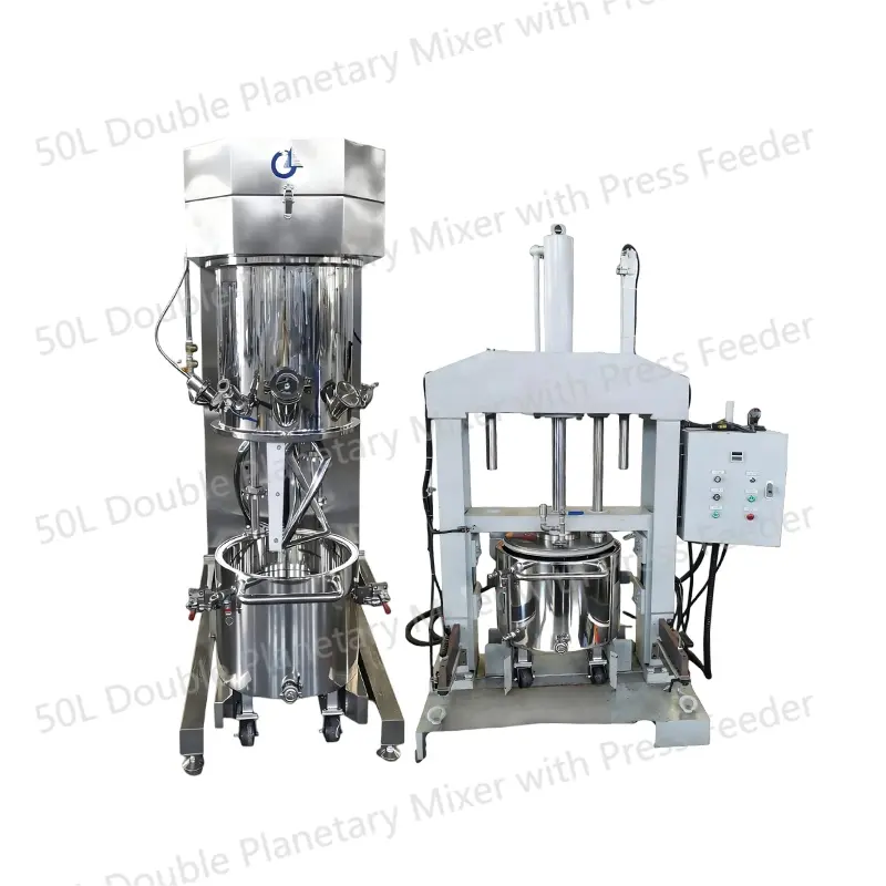 50 л двойной планетарный миксер с пресс-фидером